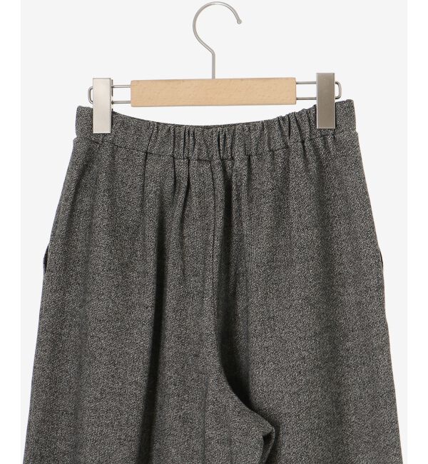 le.coeur blanc「ウォッシャブルツイードライクタックワイドクロップドパンツ」|その他|