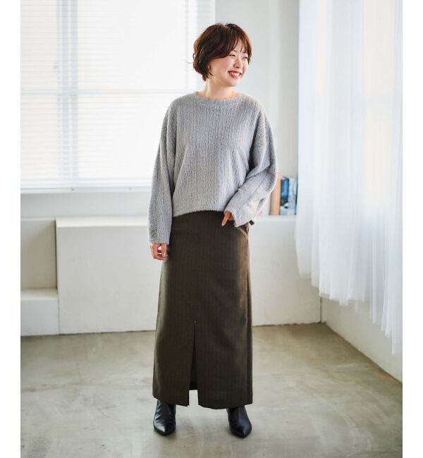 le.coeur blanc「ダブルスリットタイトスカート」|タイト|