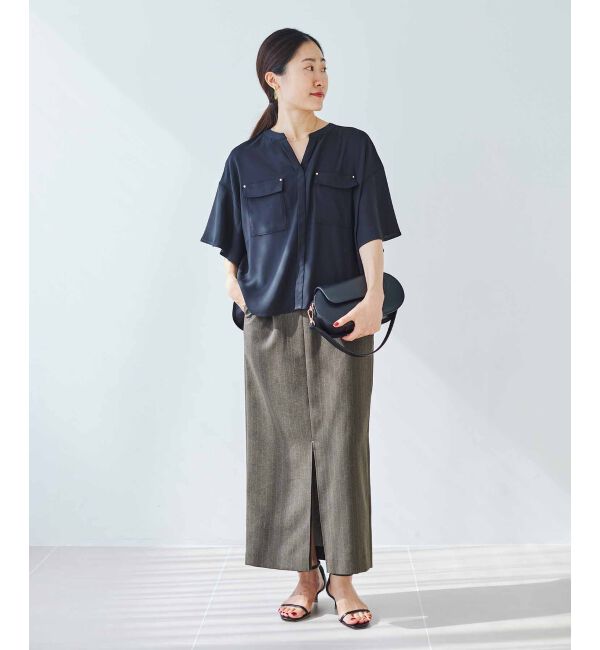 le.coeur blanc「ダブルスリットタイトスカート」|タイト|