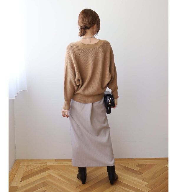 le.coeur blanc「ダブルスリットタイトスカート」|タイト|