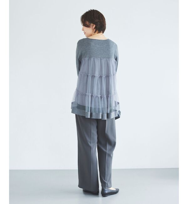 le.coeur blanc「《手洗い可能》TORRAZZO DONNAバックチュールニット」|ニット・セーター|