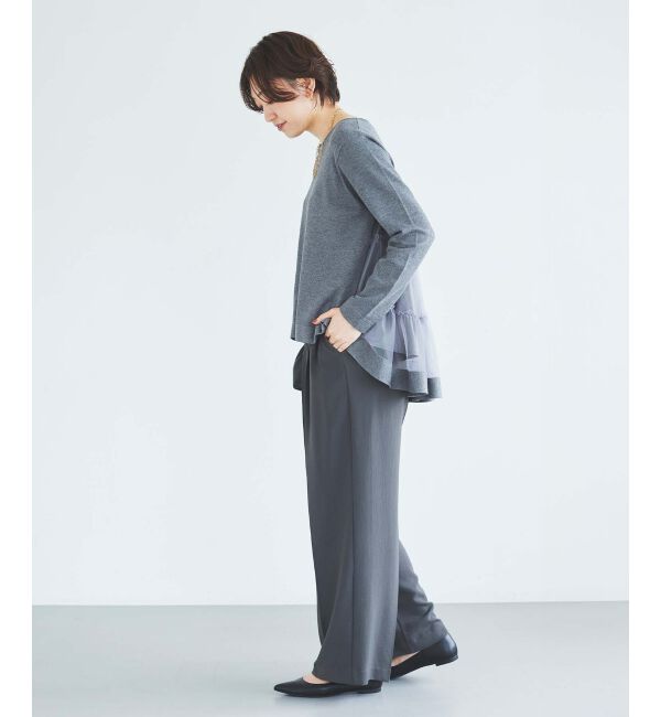 le.coeur blanc「《手洗い可能》TORRAZZO DONNAバックチュールニット」|ニット・セーター|