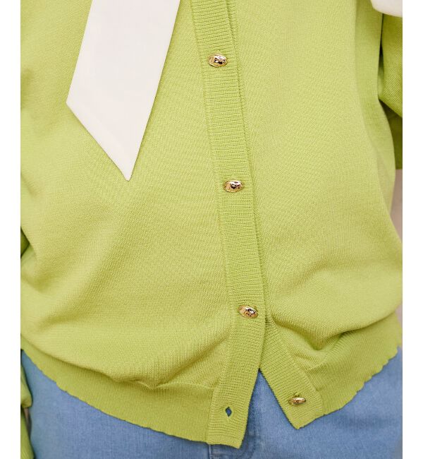  「《WEB限定アイテム》メタルボタンクルーネックカーディガン」|カーディガン|