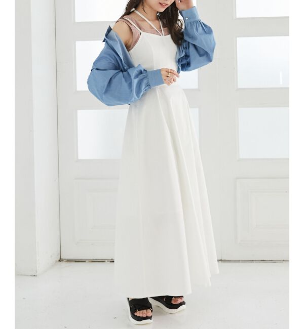 MAJESTICLEGON「パールボタン肩あきショートシャツ」|シャツ・ブラウス|