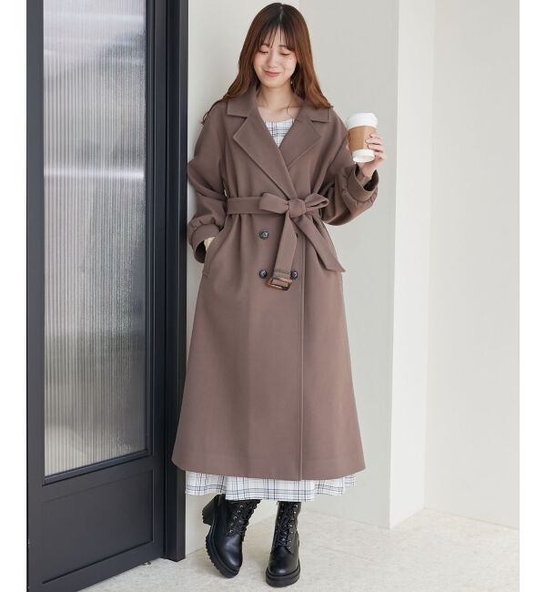 MAJESTICLEGON「バックデザインチェスターコート」|チェスターコート|