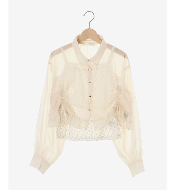  「インナー付きドロストシアーブラウス」|シャツ・ブラウス|