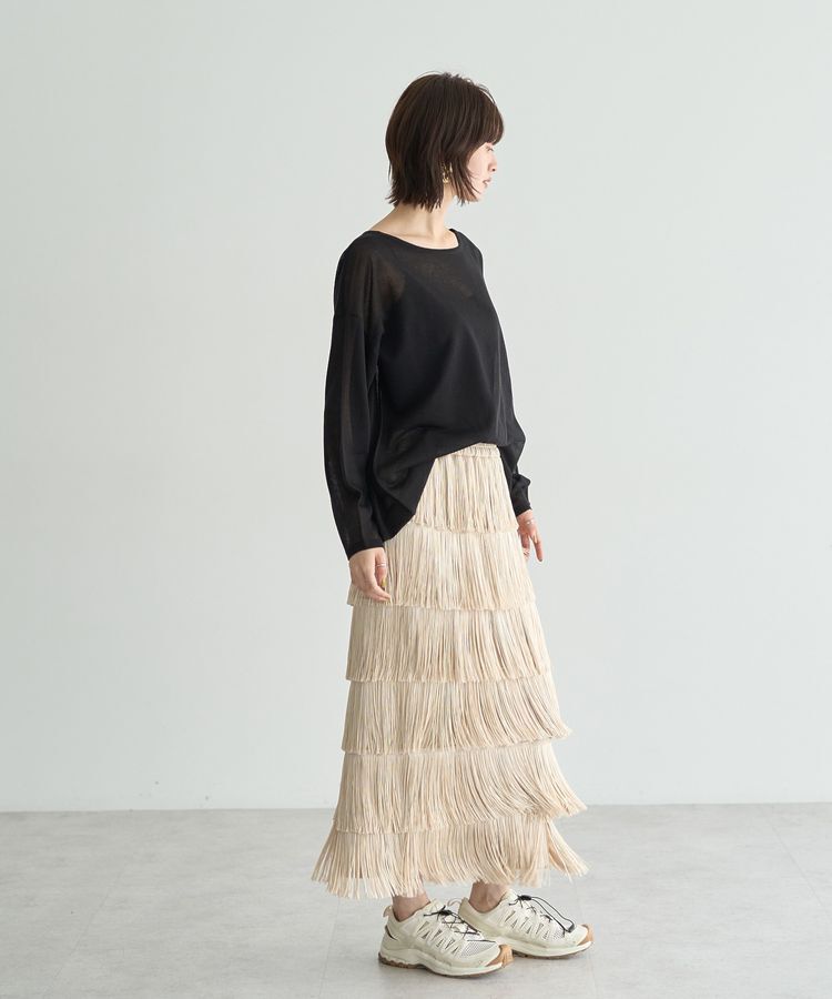 YECCA VECCA「シアーニットプルオーバー」|ニット・セーター|