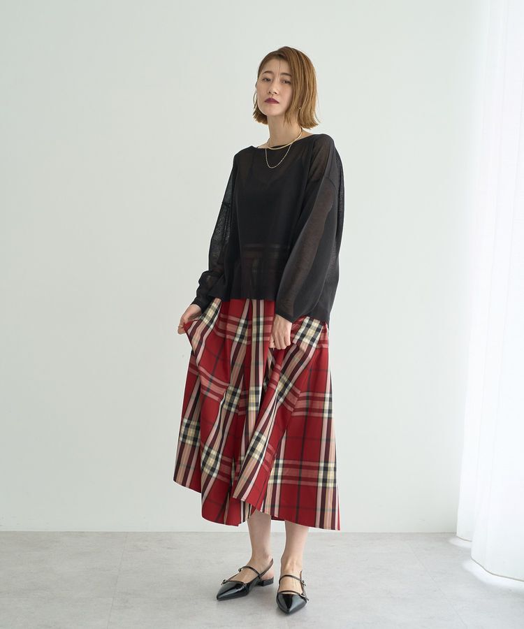 YECCA VECCA「シアーニットプルオーバー」|ニット・セーター|