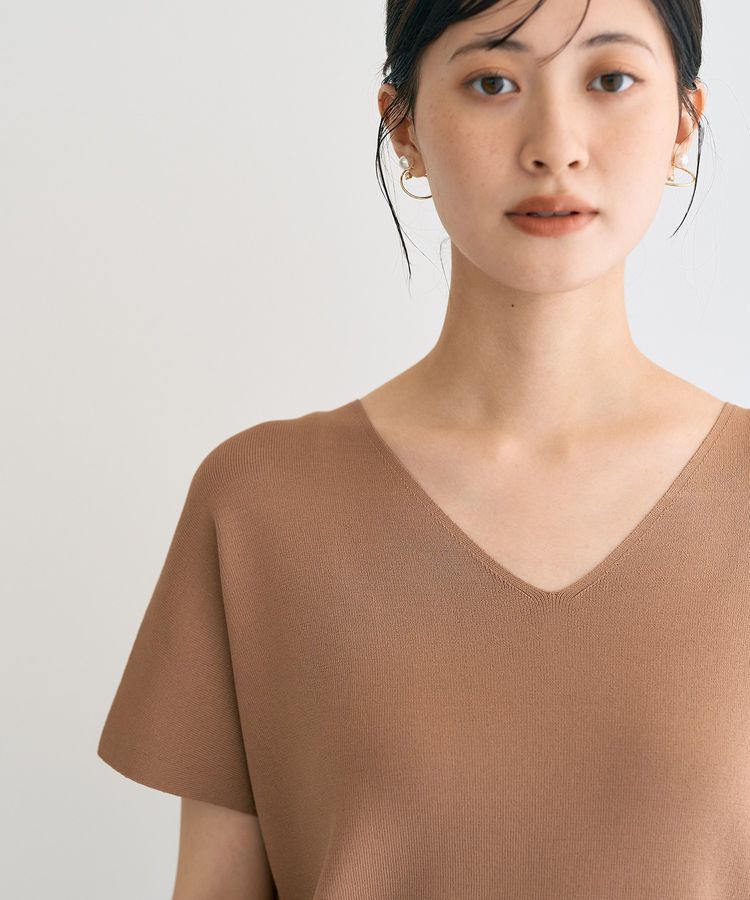 YECCA VECCA「Vネックドルマンニット」|ニット・セーター|