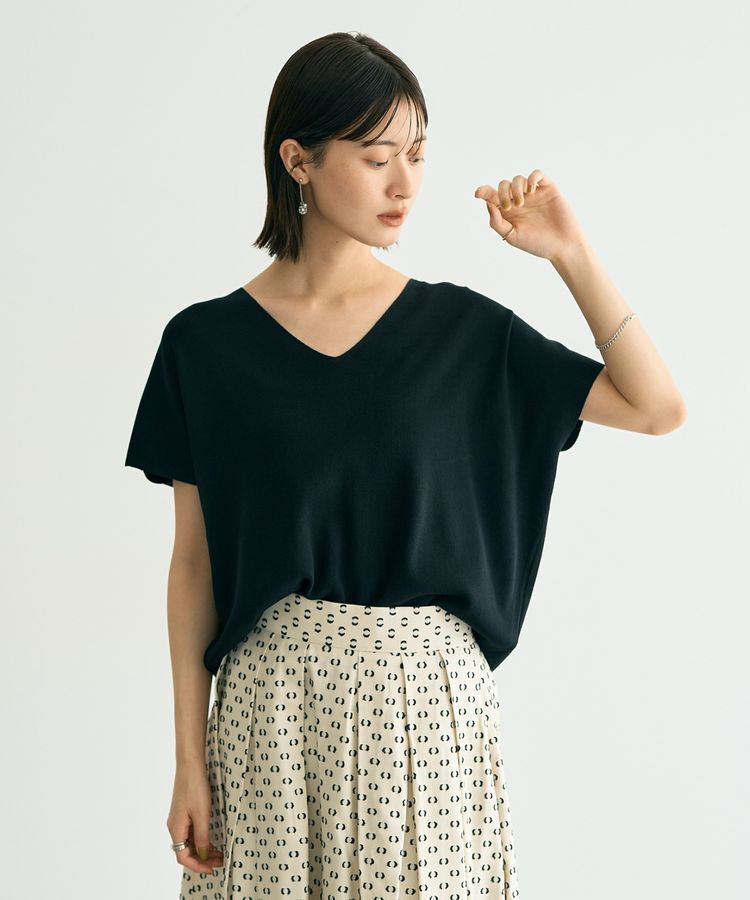 YECCA VECCA「Vネックドルマンニット」|ニット・セーター|