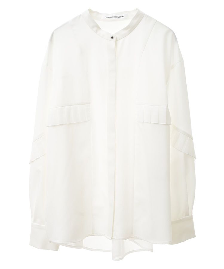 GARAGE OF GOOD CLOTHING「シアプリーツラインブラウス」|シャツ・ブラウス|