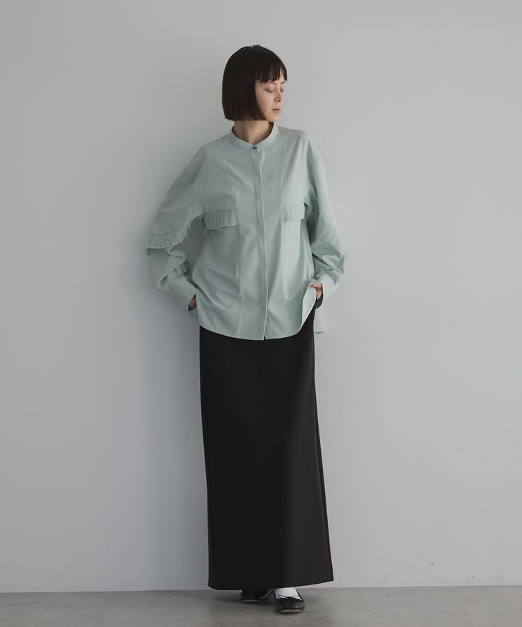 GARAGE OF GOOD CLOTHING「シアプリーツラインブラウス」|シャツ・ブラウス|
