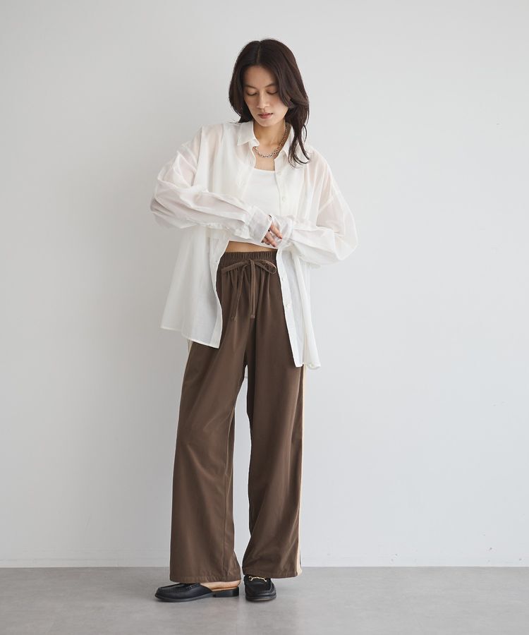 GARAGE OF GOOD CLOTHING「【日本製】ボイルオーガンジーロングシャツ」|シャツ・ブラウス|