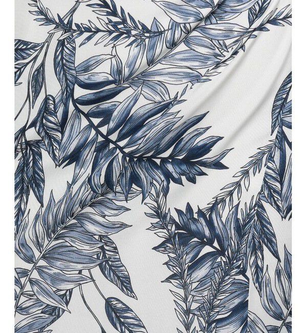 allureville「リーフプリントサイドギャザースカート」|スカート|