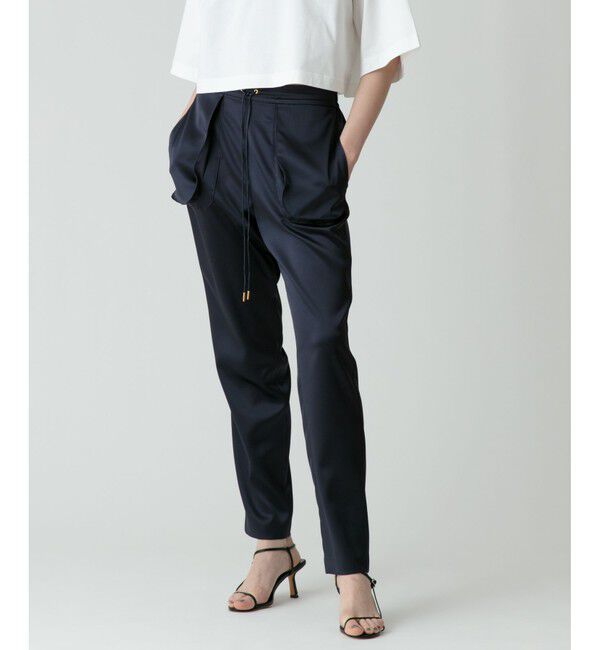 allureville「サテンイージーテーパードパンツ」|その他|