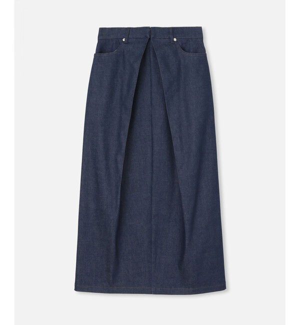 allureville「デニムライクフロントタックスカート」|スカート|