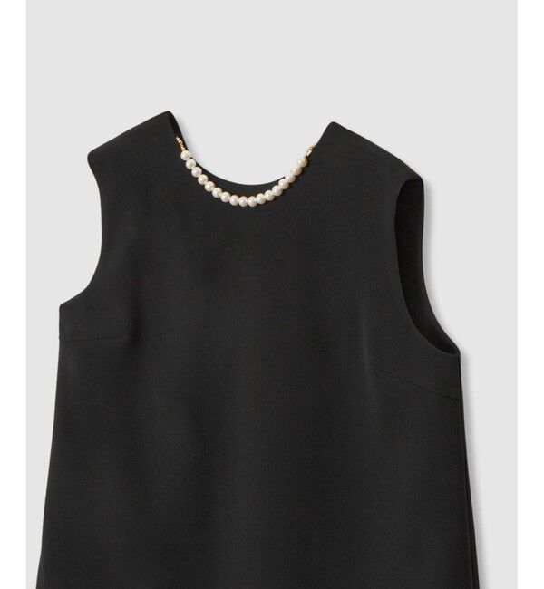 LOULOU WILLOUGHBY「【LOULOU WILLOUGHBY】パールネックレス付きフリルブラウス」|シャツ・ブラウス|