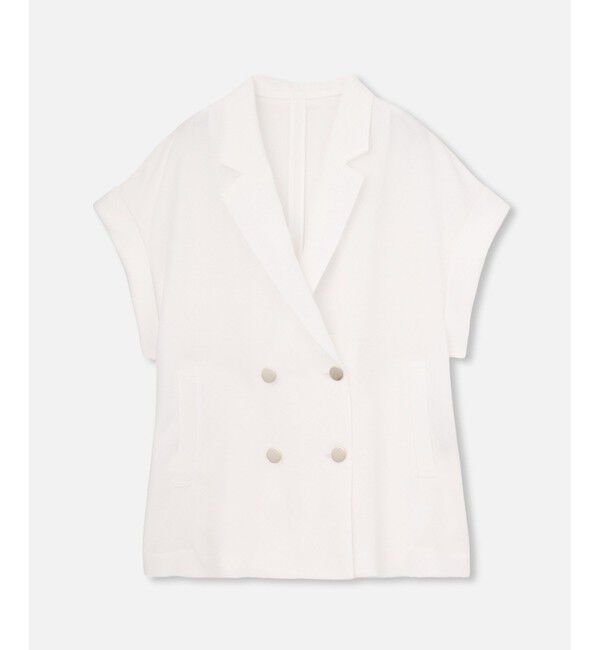 allureville「スラブメッシュフレンチスリーブジャケット」|テーラードジャケット|