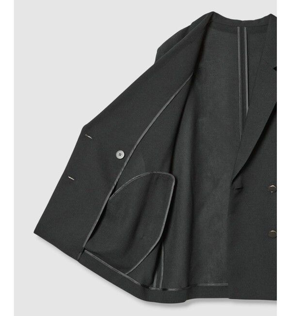 allureville「スラブメッシュフレンチスリーブジャケット」|テーラードジャケット|