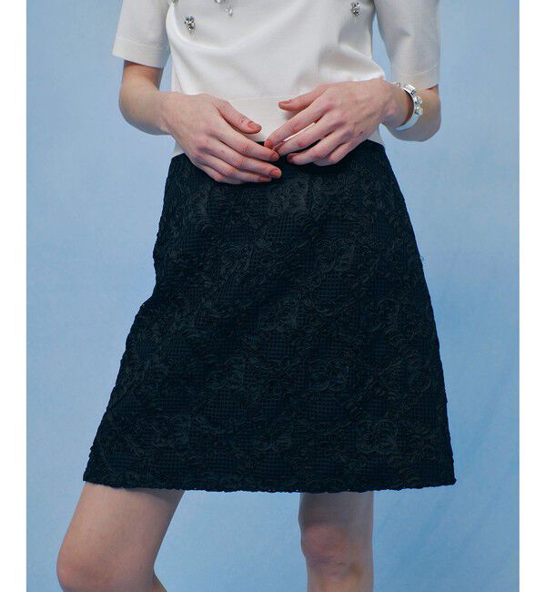 LOULOU WILLOUGHBY「【LOULOU WILLOUGHBY】コード刺繍ミニスカート」|スカート|