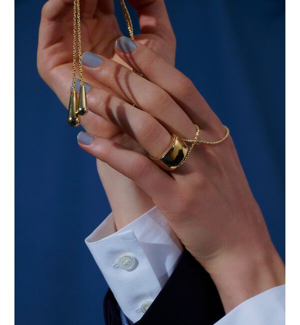 allureville「ダブルトップネックレス」|ネックレス|ゴールド