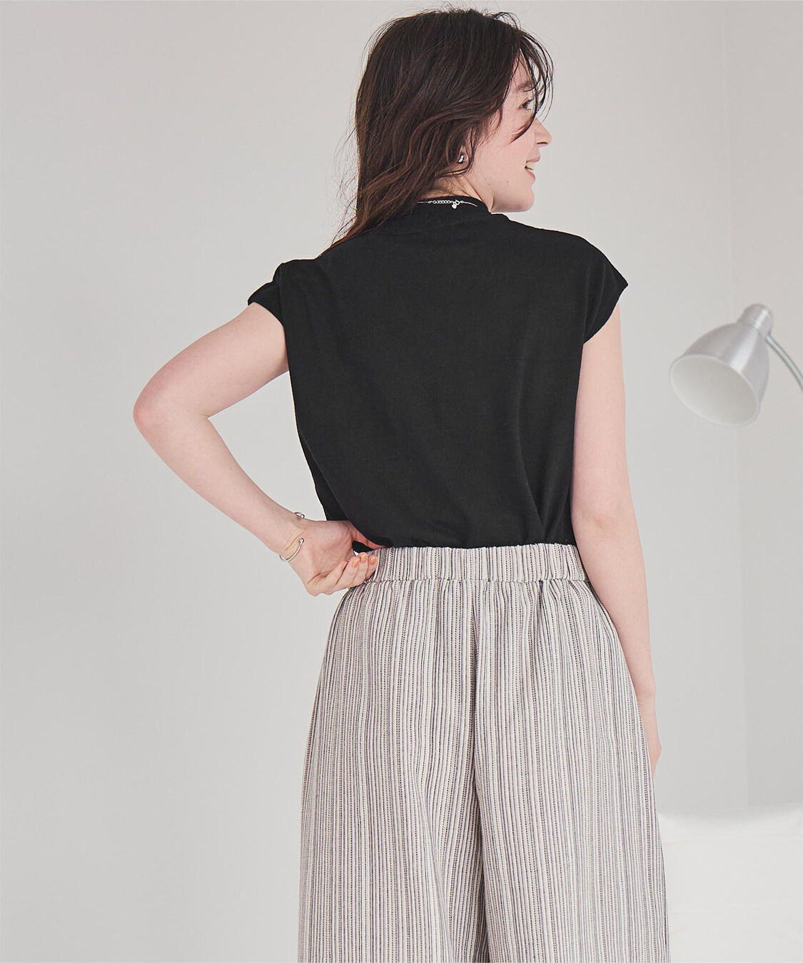 titivate「ベーシックフレンチスリーブライトニット」|ニット・セーター|