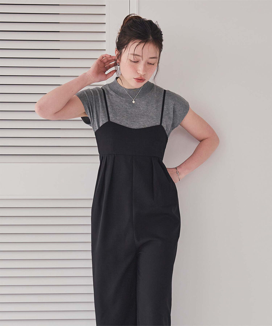 titivate「ベーシックフレンチスリーブライトニット」|ニット・セーター|