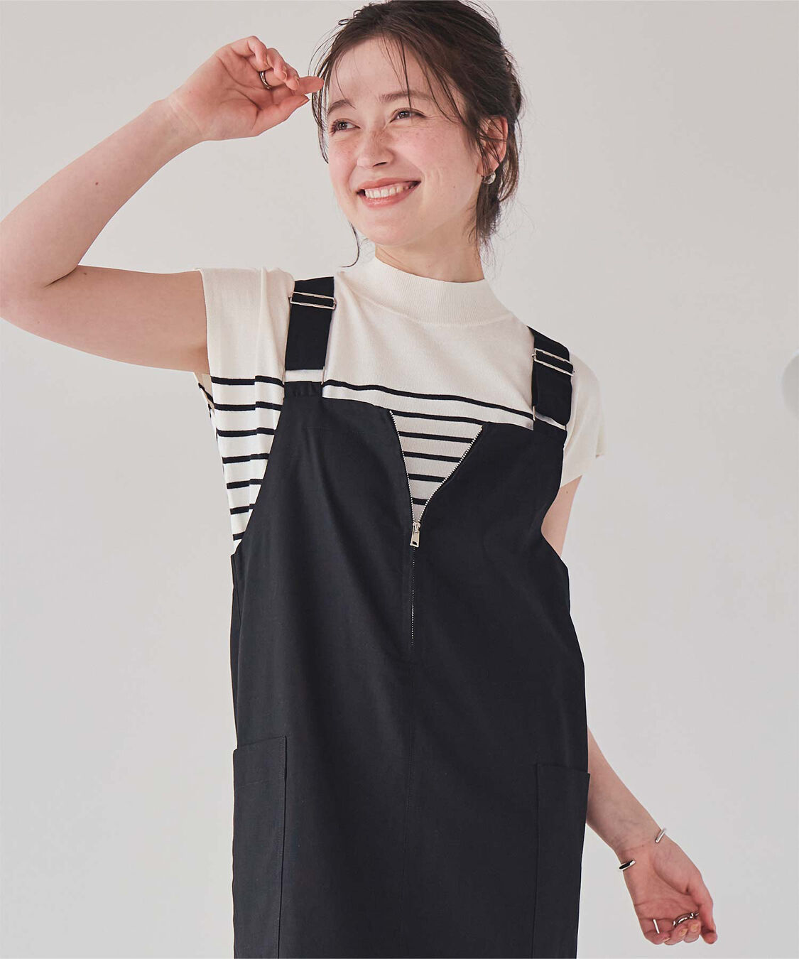 titivate「ベーシックフレンチスリーブライトニット」|ニット・セーター|