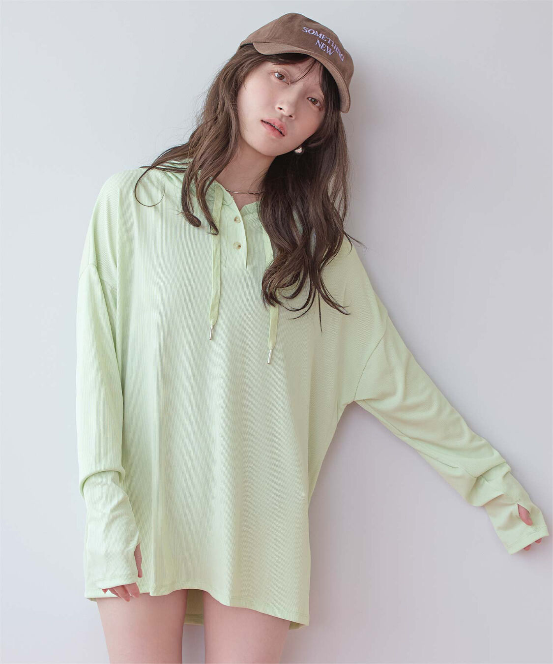 SEA DRESS「オーバーシルエットラッシュパーカープルオーバー」|ビキニトップス|