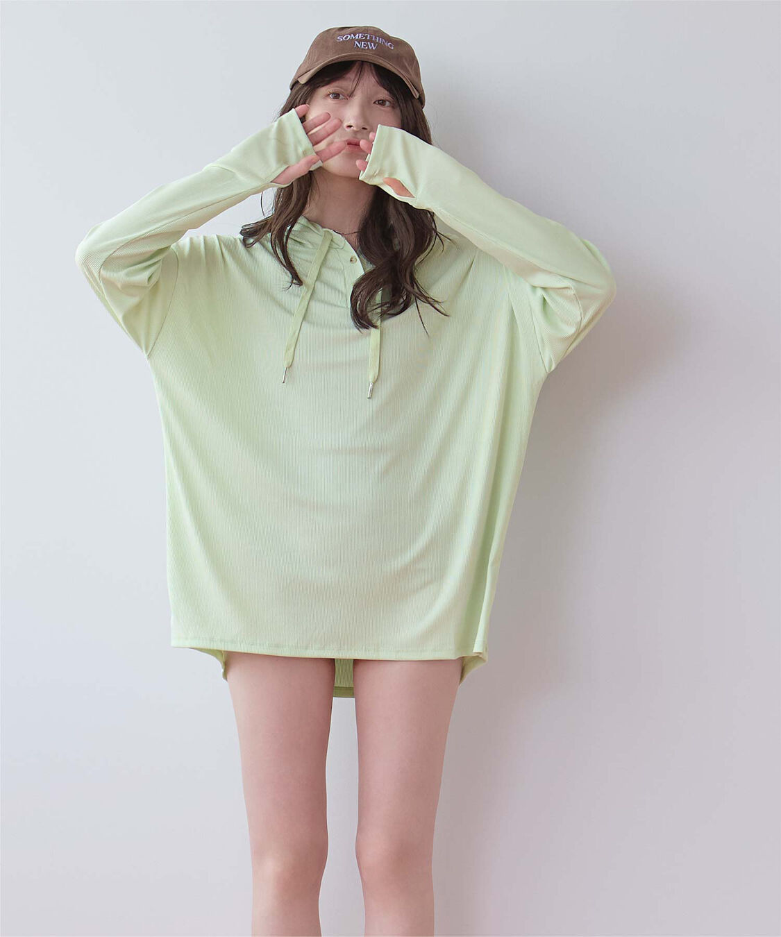 SEA DRESS「オーバーシルエットラッシュパーカープルオーバー」|ビキニトップス|