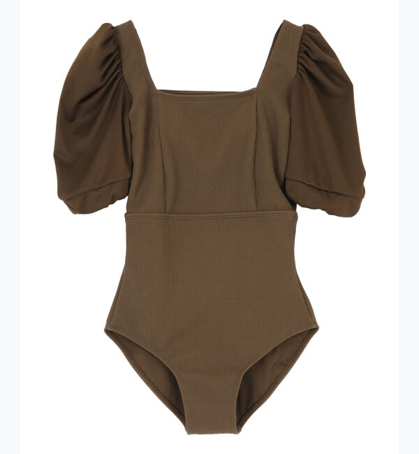 ur's「【小西翼さんコラボアイテム】パフスリーブワンピース/水着」|コンビネゾン|