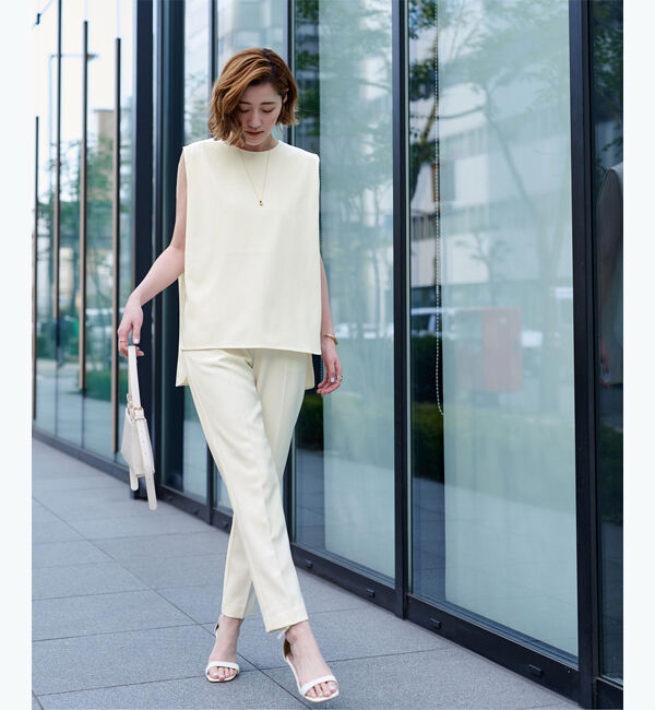 ur's「ショルダータックサイドスリットトップス」|Tシャツ・カットソー|