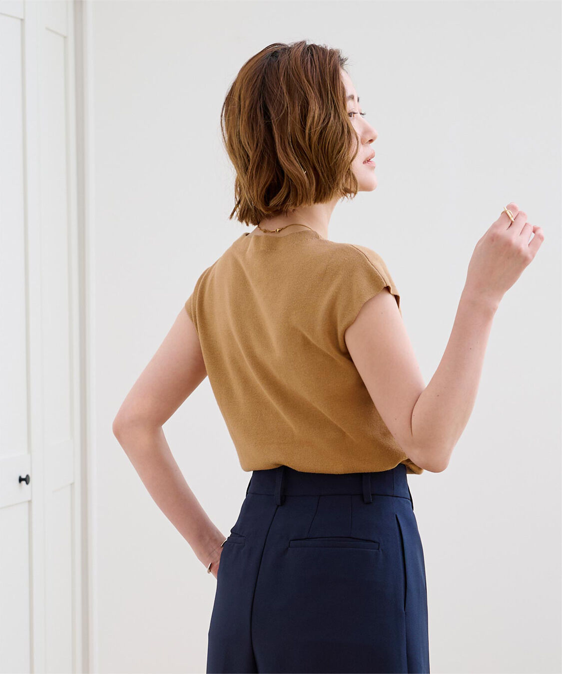 ur's「プチハイネックフレンチスリーブニット」|ニット・セーター|