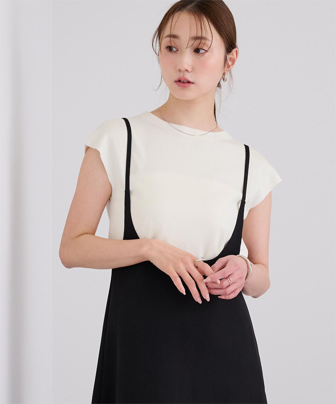 ur's「プチハイネックフレンチスリーブニット」|ニット・セーター|