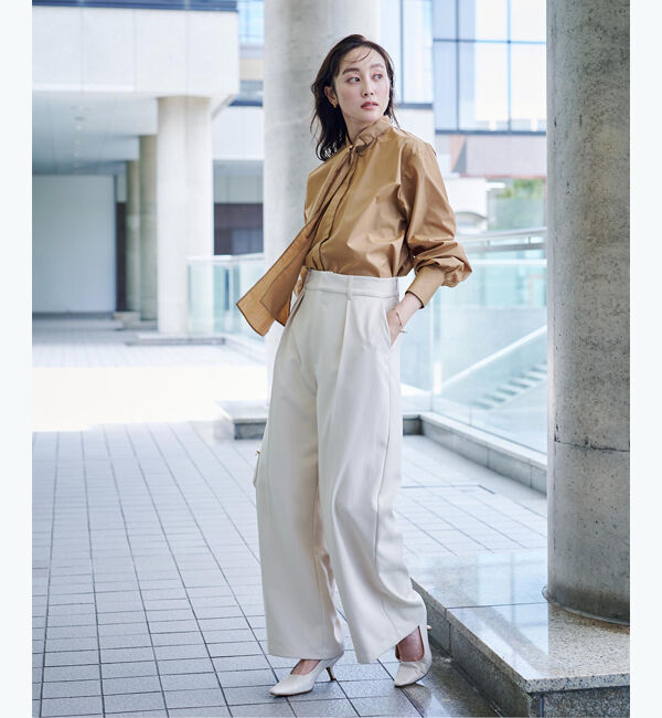 ur's「プチハイネックボウタイブラウス」|シャツ・ブラウス|