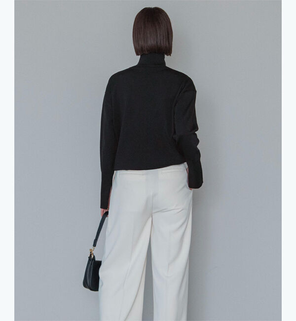 ur's「【星玲奈さんコラボアイテム】ハイネックドロップショルダーオーバーサイズニット」|ニット・セーター|