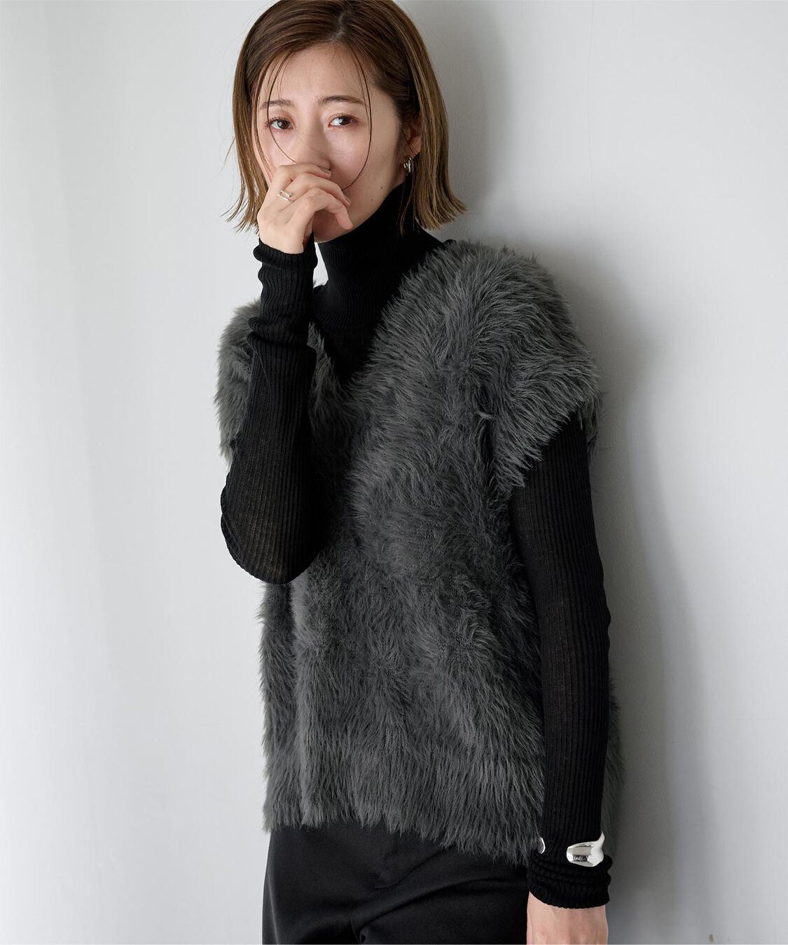 ur's「シャギーニットベスト」|ニット・セーター|