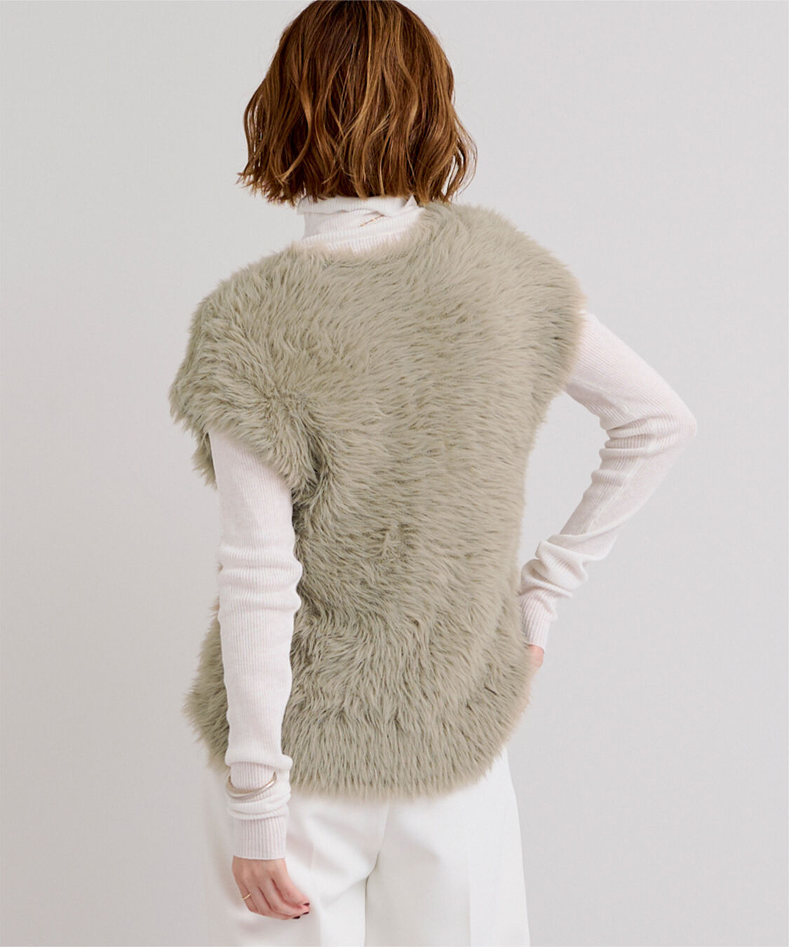 ur's「シャギーニットベスト」|ニット・セーター|