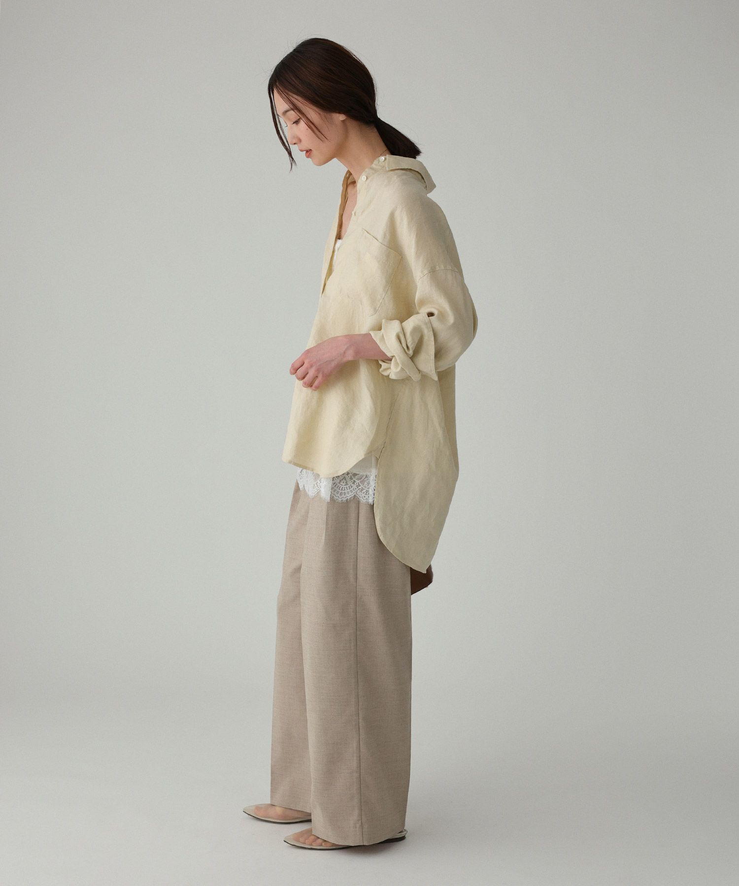 BABYLONE「リネンBIGシルエットシャツ」|シャツ・ブラウス|