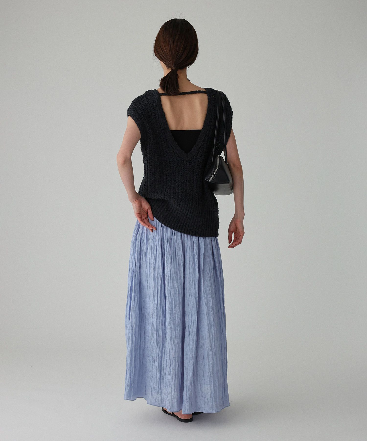 BABYLONE「楊柳タックフレアスカート」|スカート|