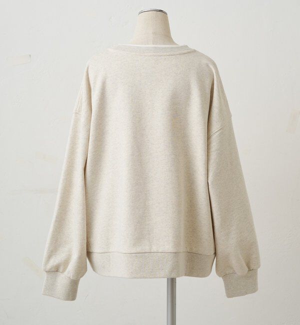  「レイヤード風スウェット」|プルオーバー|