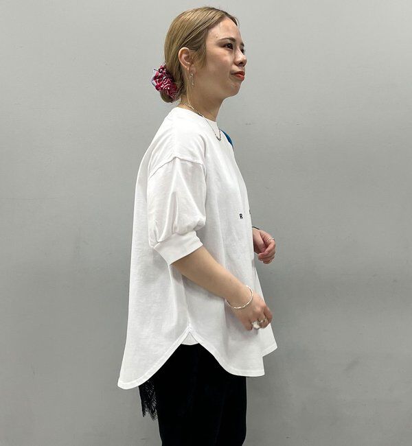  「【＠yns628企画】ロゴ刺繍&times;プリント チュニックTシャツ」|Tシャツ・カットソー|