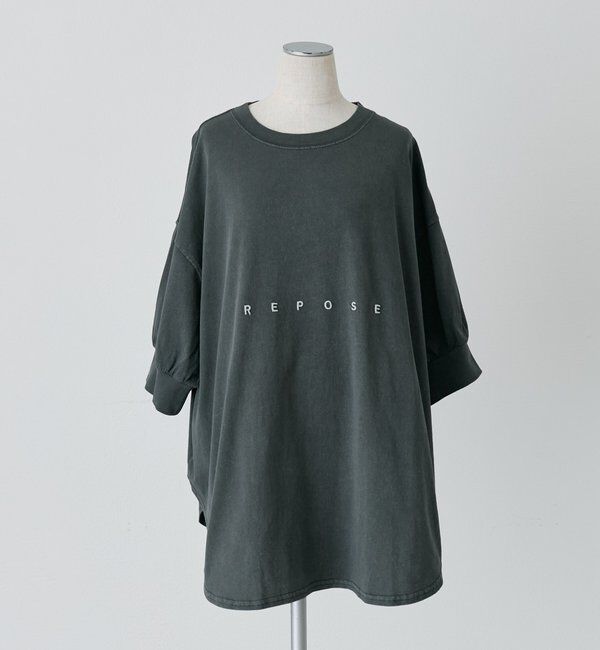  「【＠yns628企画】ロゴ刺繍&times;プリント チュニックTシャツ」|Tシャツ・カットソー|