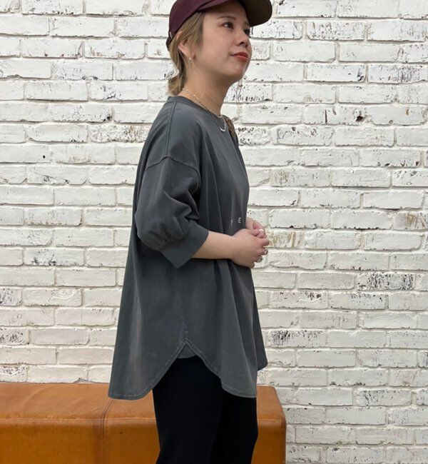  「【＠yns628企画】ロゴ刺繍&times;プリント チュニックTシャツ」|Tシャツ・カットソー|