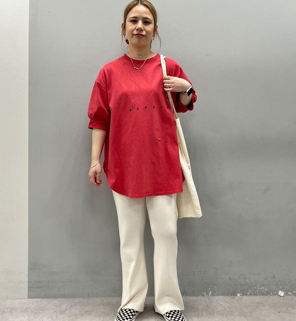  「【＠yns628企画】ロゴ刺繍&times;プリント チュニックTシャツ」|Tシャツ・カットソー|