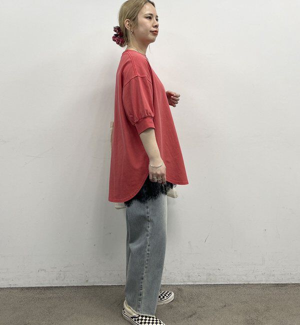  「【＠yns628企画】ロゴ刺繍&times;プリント チュニックTシャツ」|Tシャツ・カットソー|