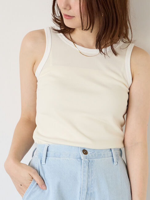 Te chichi TERRASSE「【接触冷感】クルーネックタンクトップ」|タンクトップ|キナリ