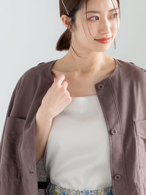 Te chichi「カットサテンカップ付きキャミソール《2026 spring catalog item》」|キャミソール|オフホワイト