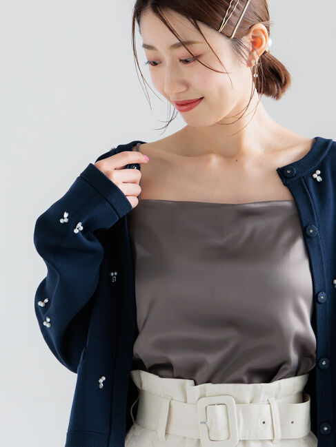 Te chichi「カットサテンカップ付きキャミソール《2026 spring catalog item》」|キャミソール|