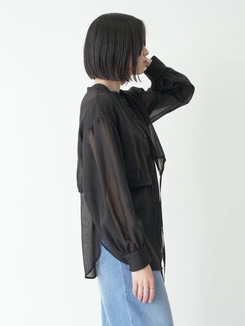sm2rhythm「ボイルレイヤードブラウス」|シャツ・ブラウス|